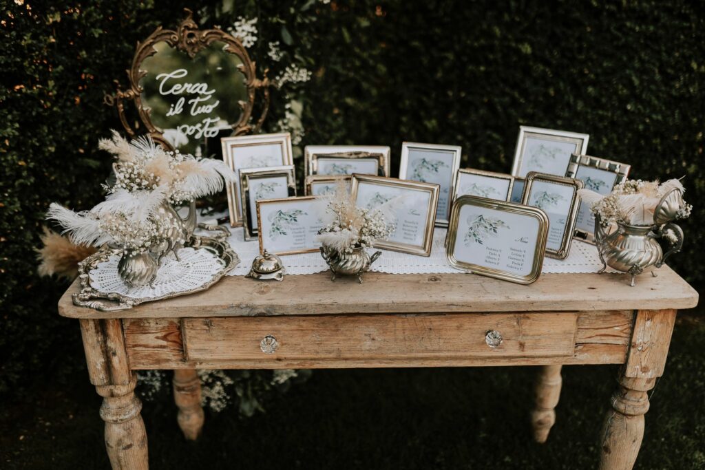 Tableau de mariage piume