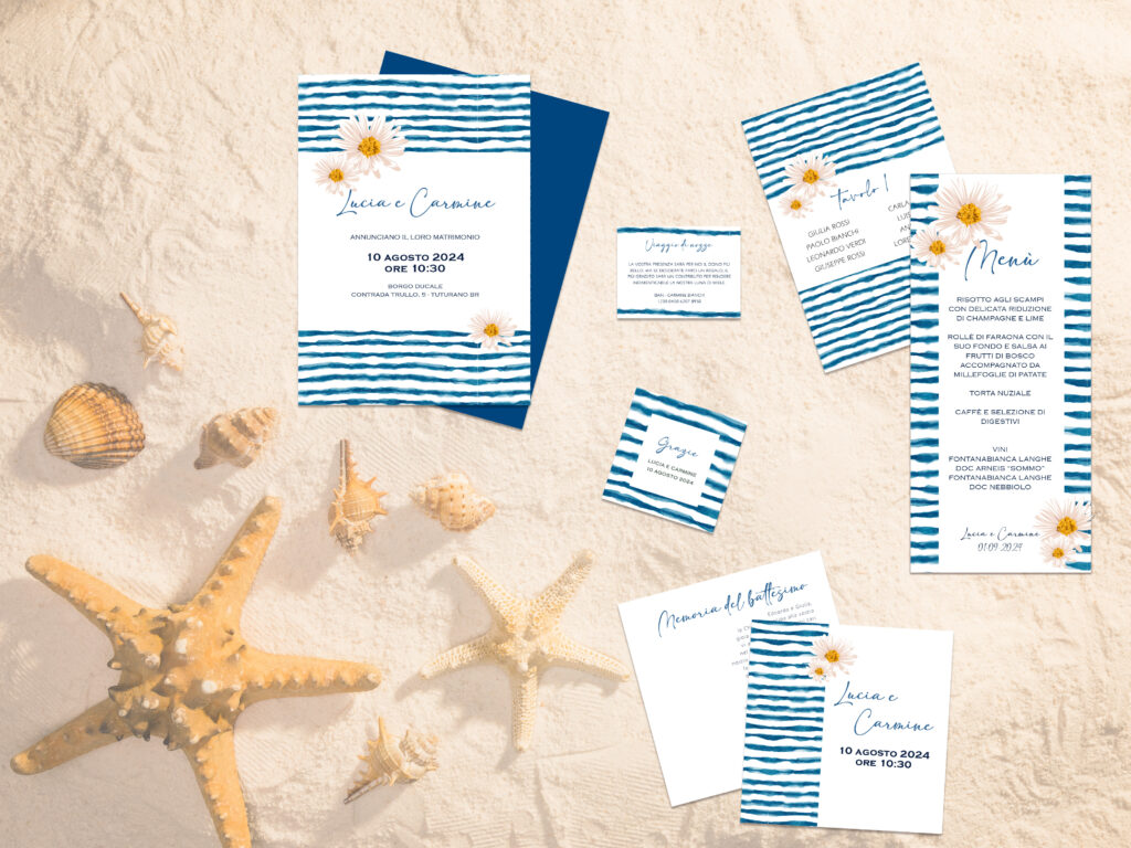 collezione grafica matrimonio sogno - summer